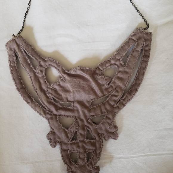 Bib-style Statement Necklace, OS - Picture 2 of 3
